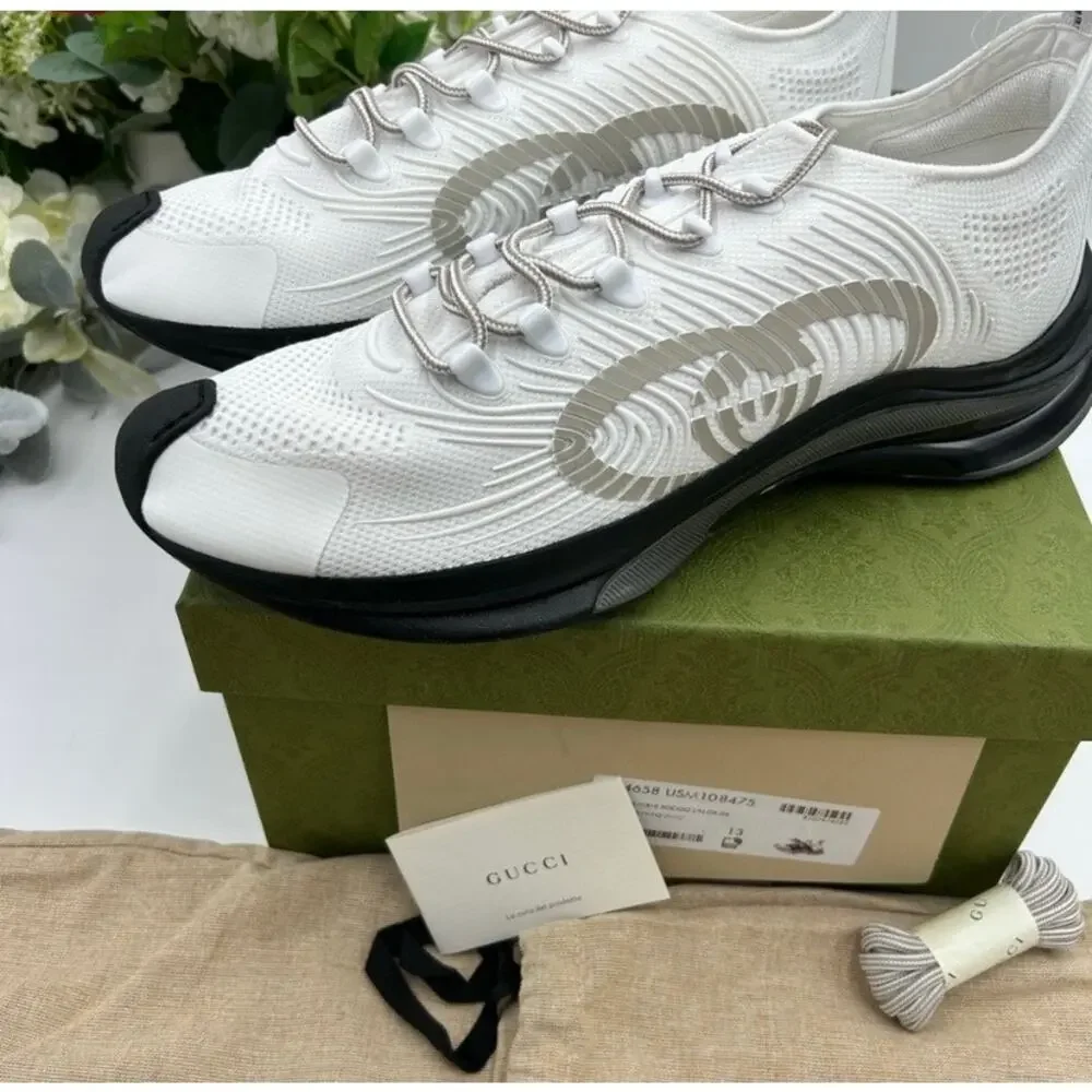 Men's Gucci trainer, interlocking G, sneakers size 13 made in Italy